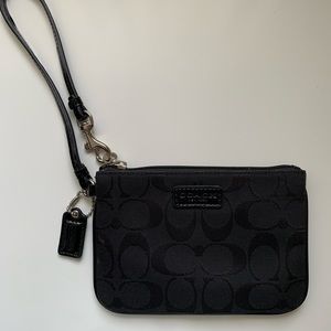 Black Coach wristlet